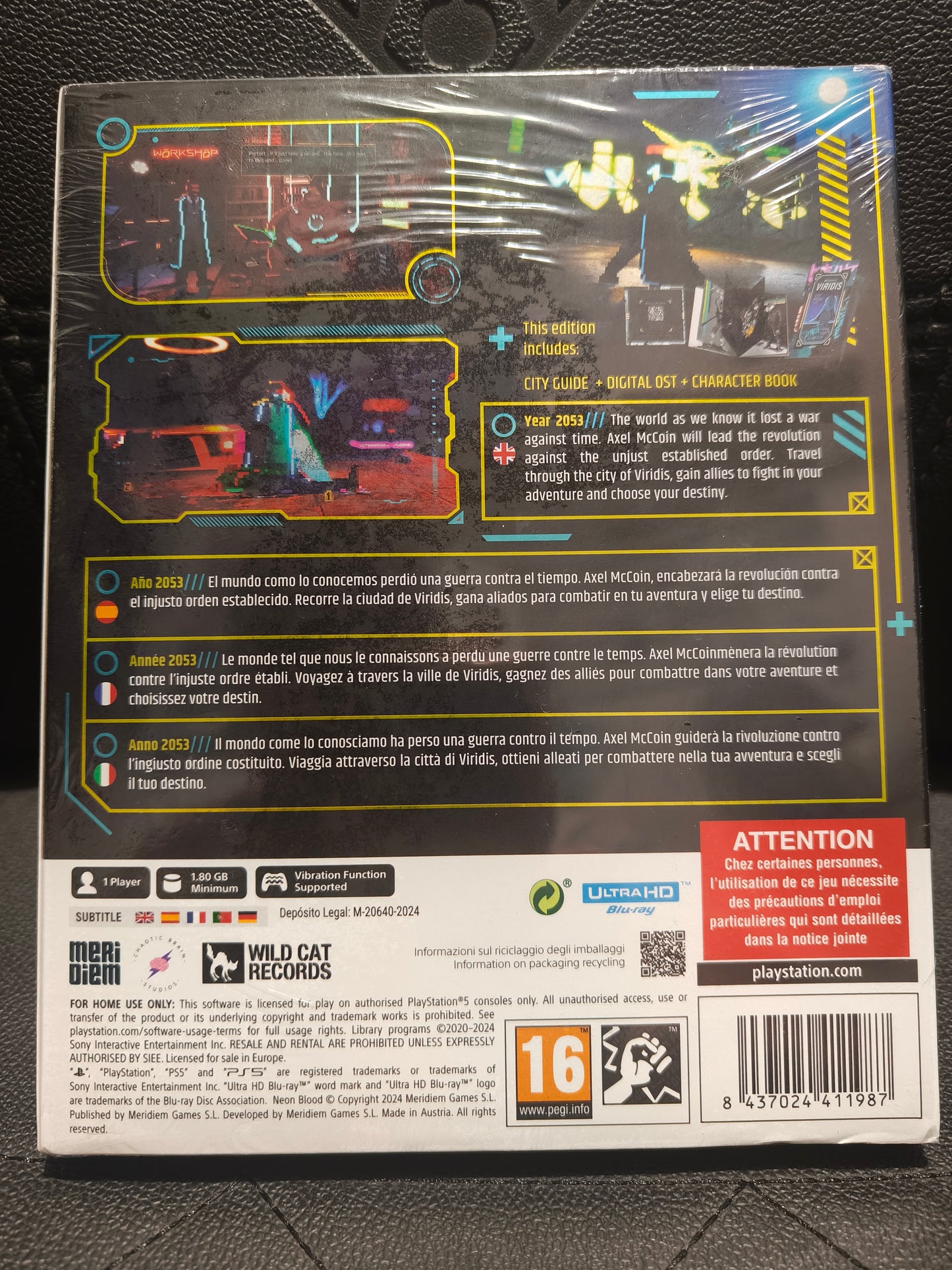 Neon Blood limited edition ps5 sealed