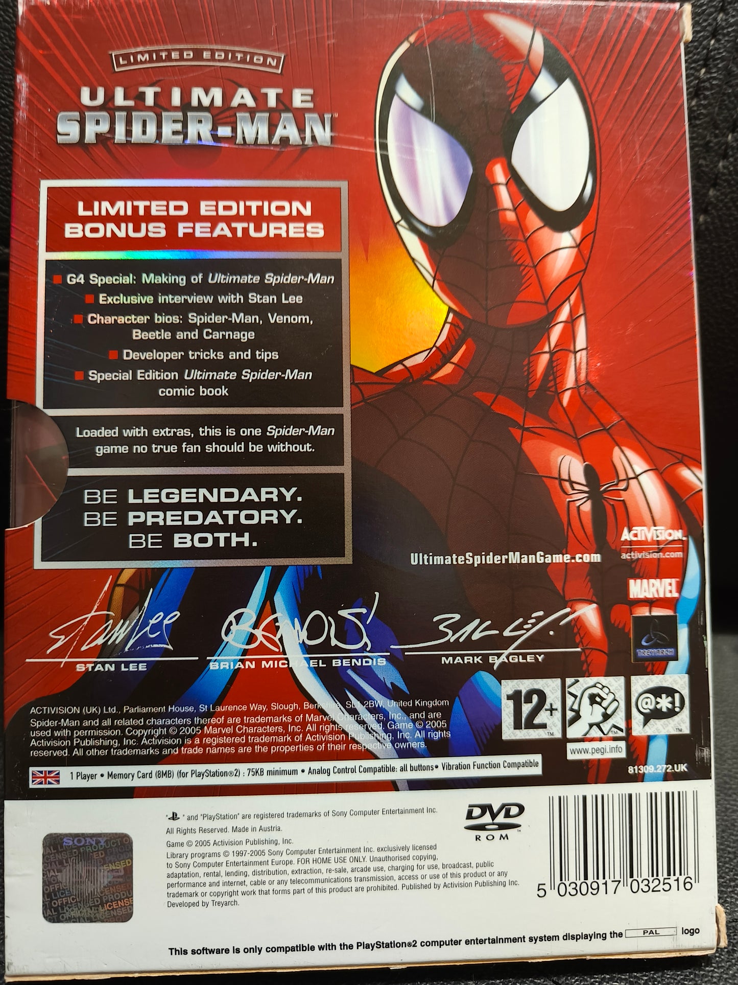 Ultimate spiderman limited edition ps2