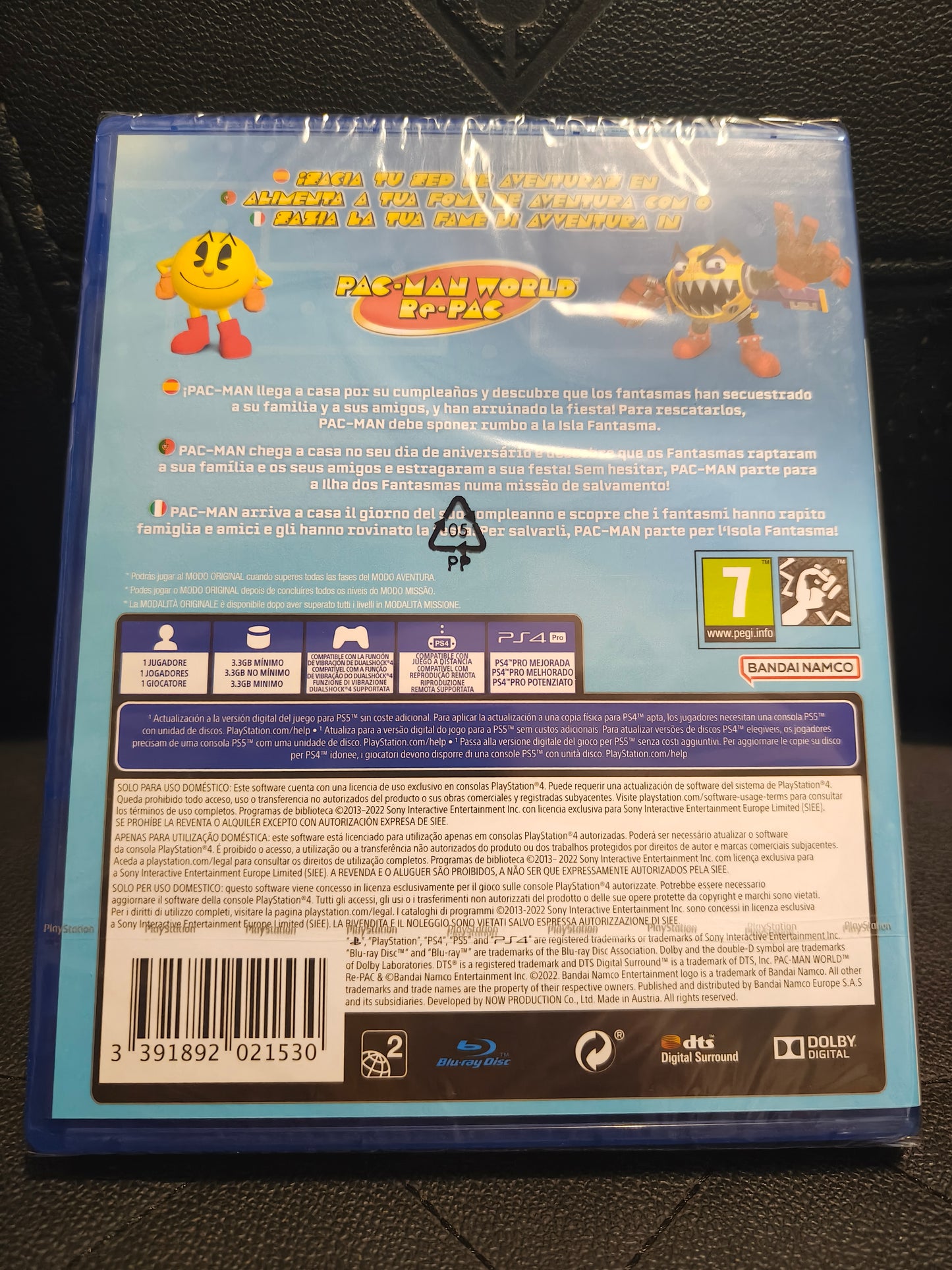 Pac-man world re-pac ps4 sealed