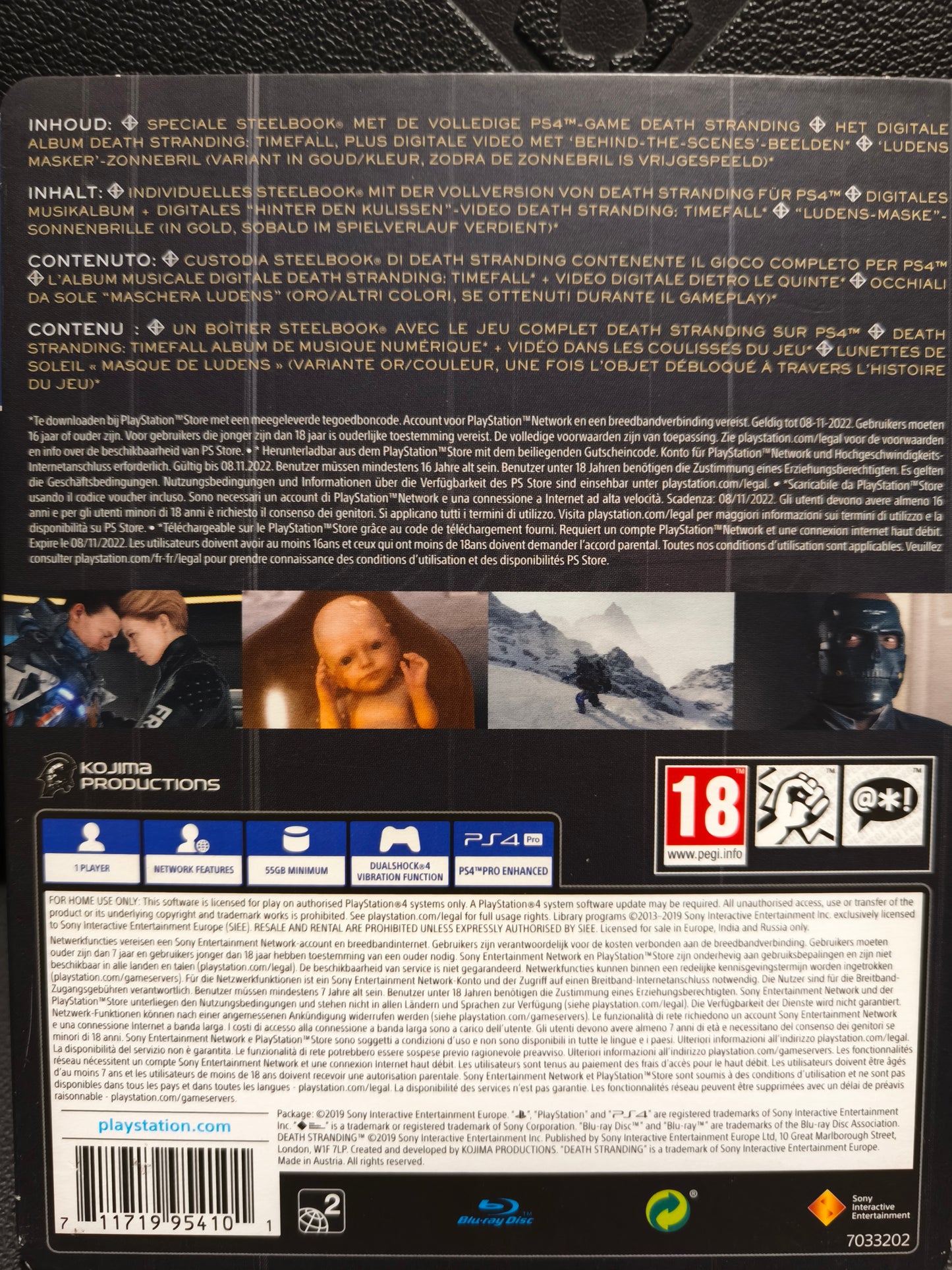 Death stranding special edition steelbook ps4