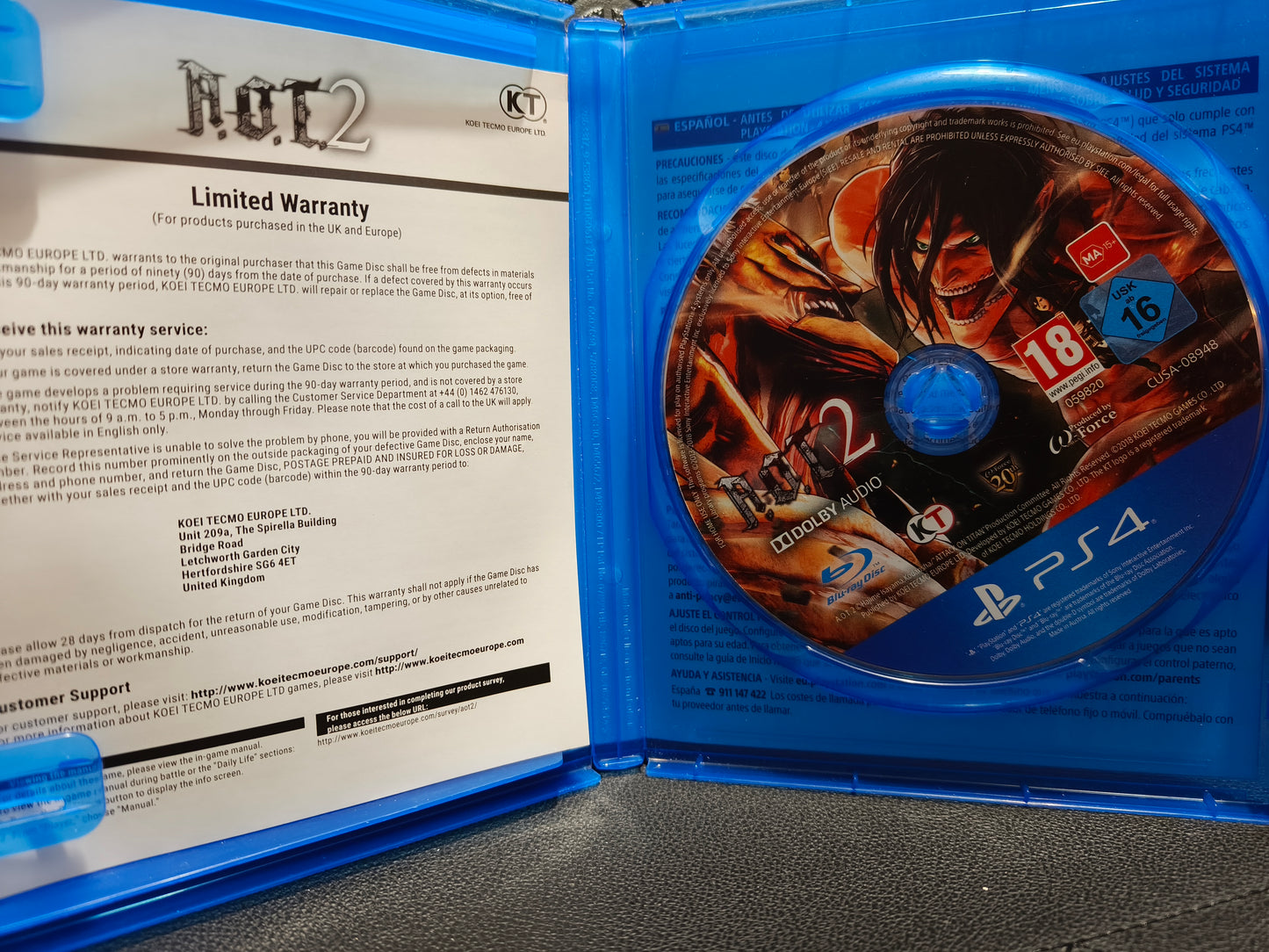 A.o.t. 2 ps4