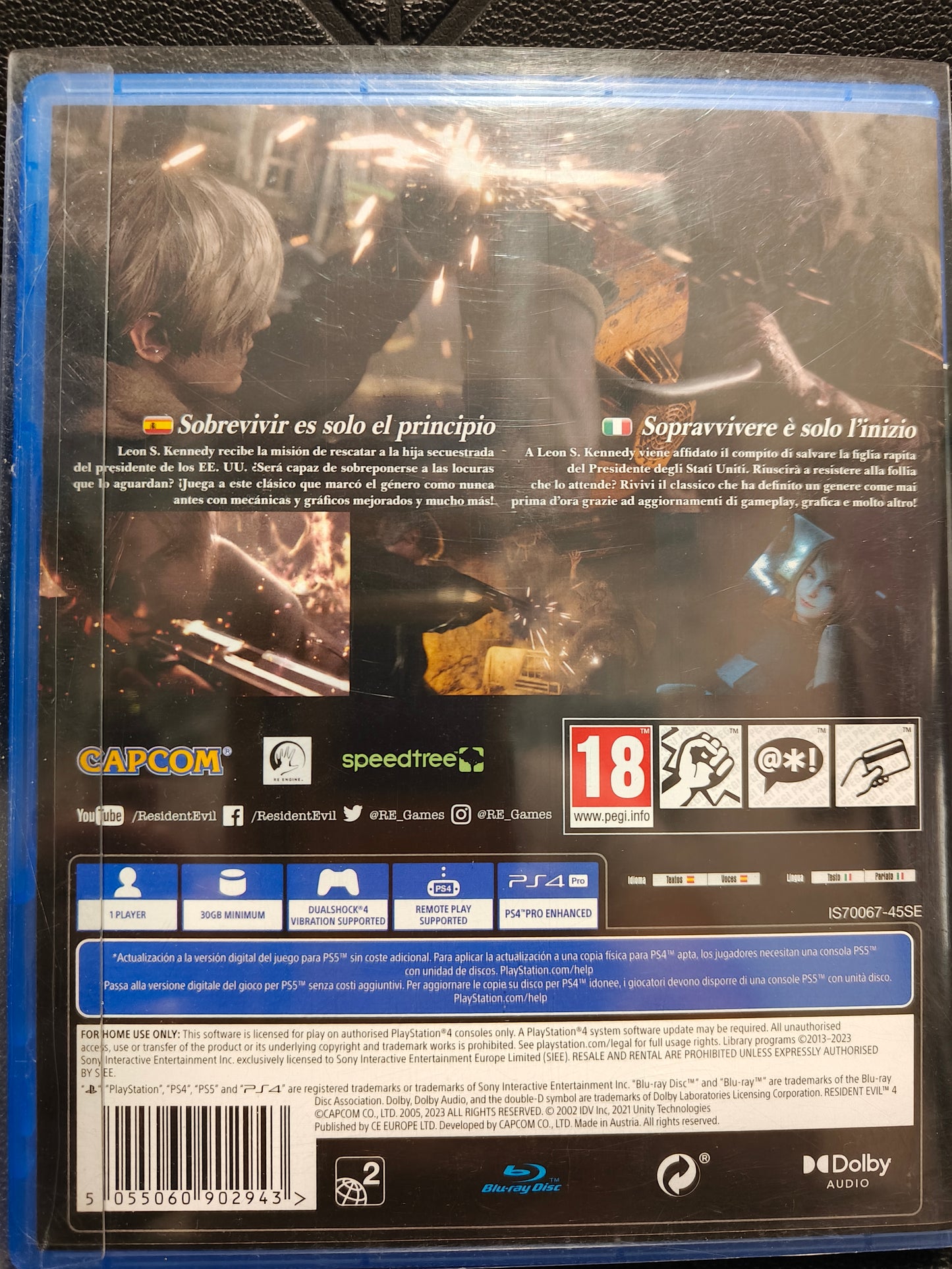 Resident evil 4 remake lenticular edition ps4