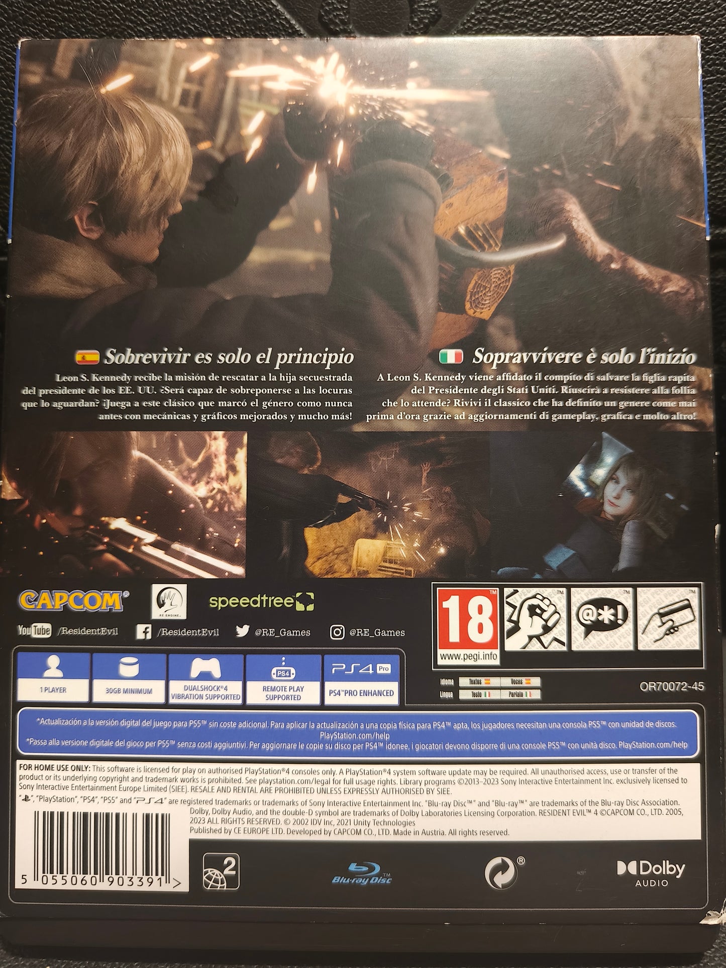 Resident evil 4 remake limited edition steelbook ps4