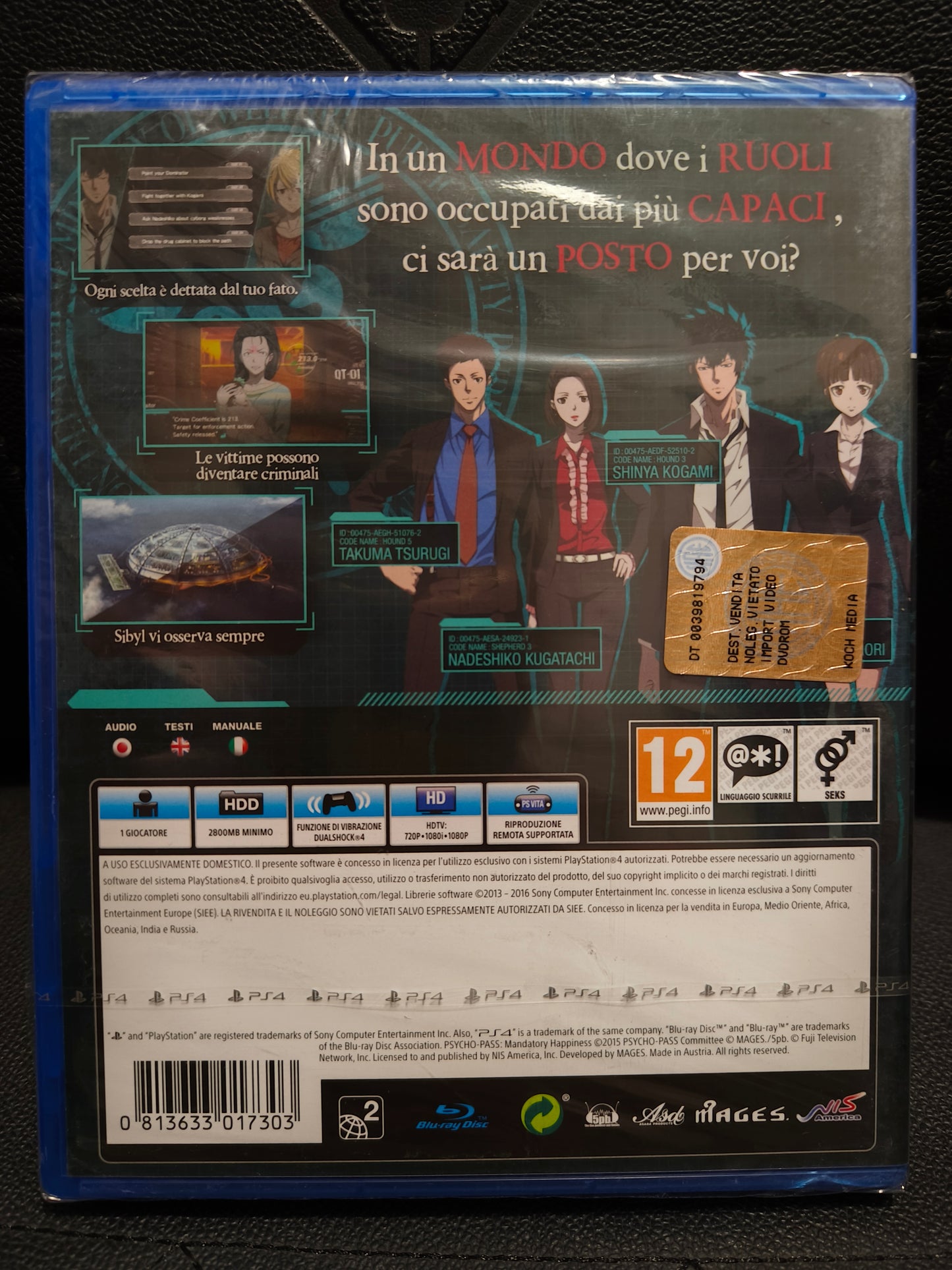 Psycho-pass mandatory ps4 sealed