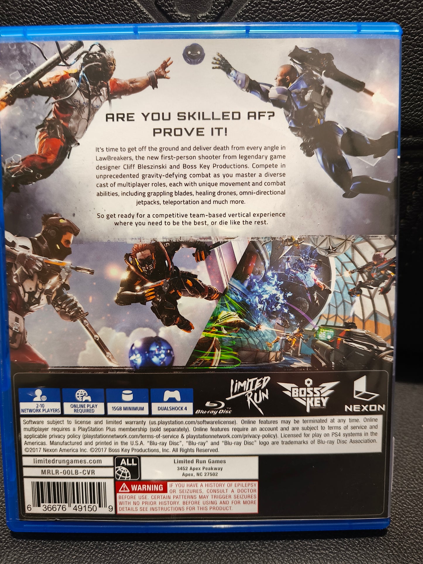Law breakers ps4 by limited run games