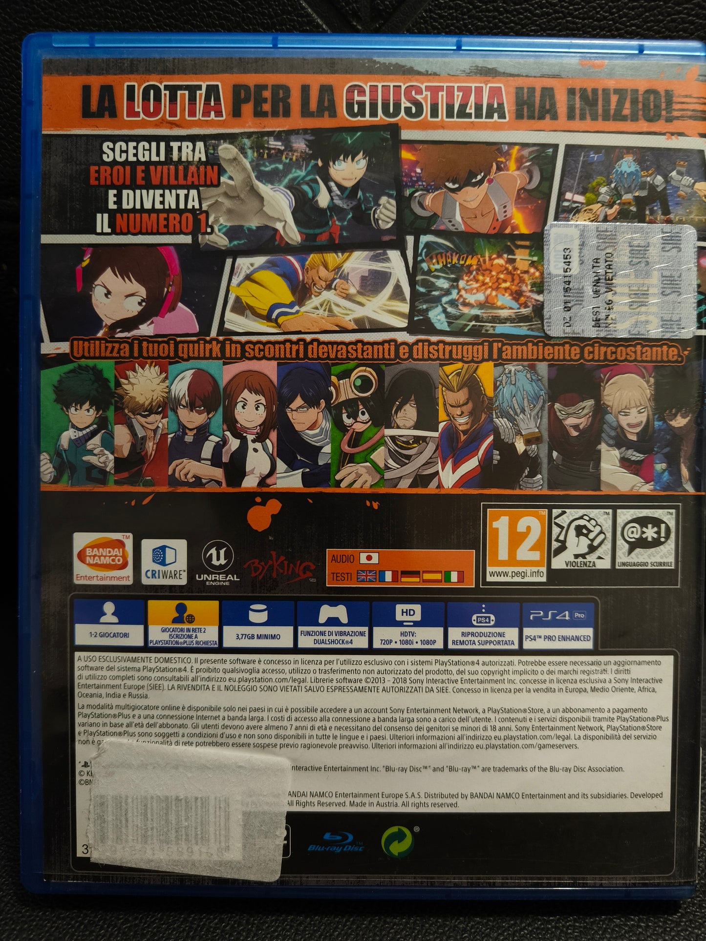 My Hero One's justice ps4