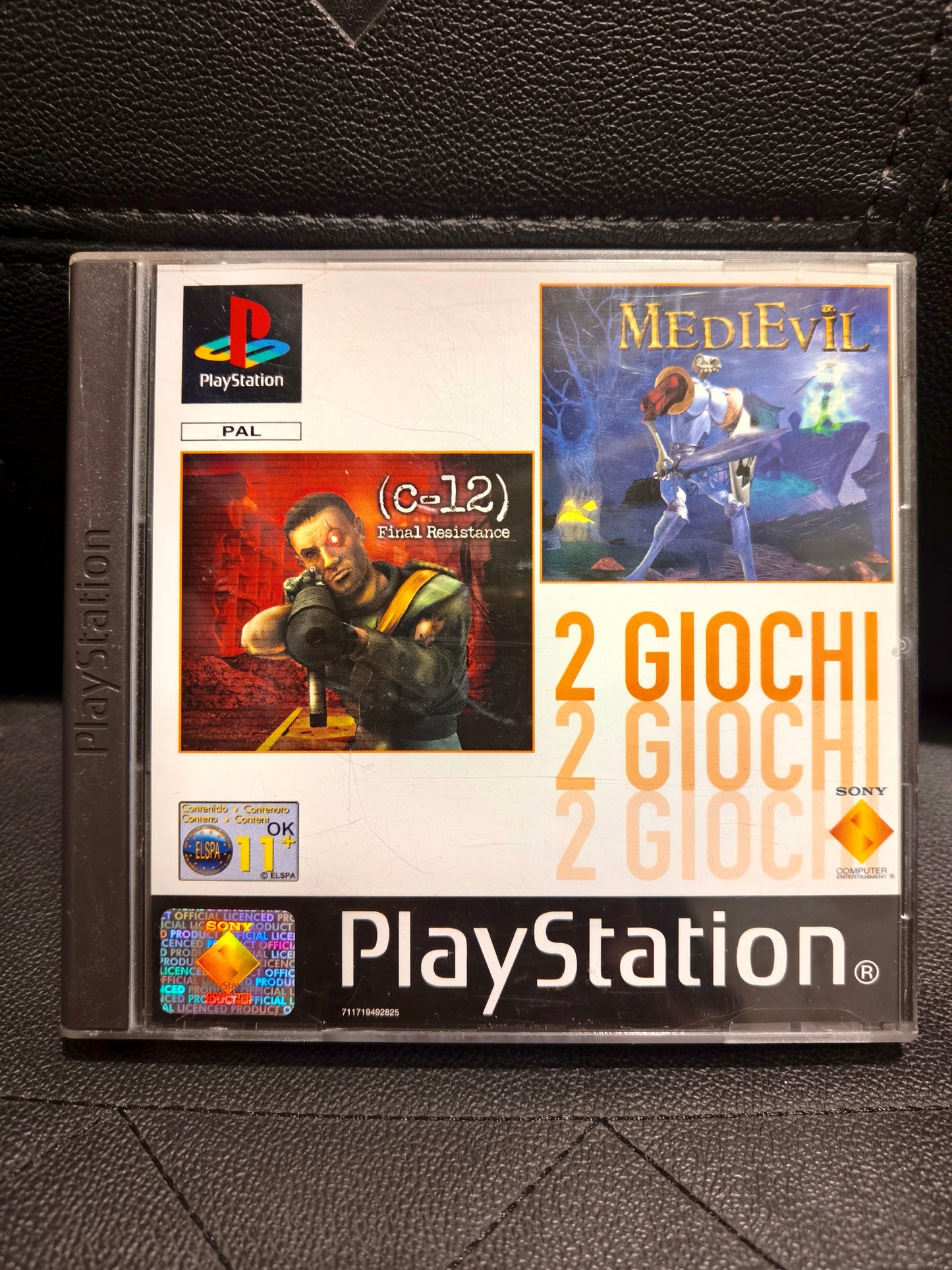 2 giochi ps1 medievil + c-12 final resistance