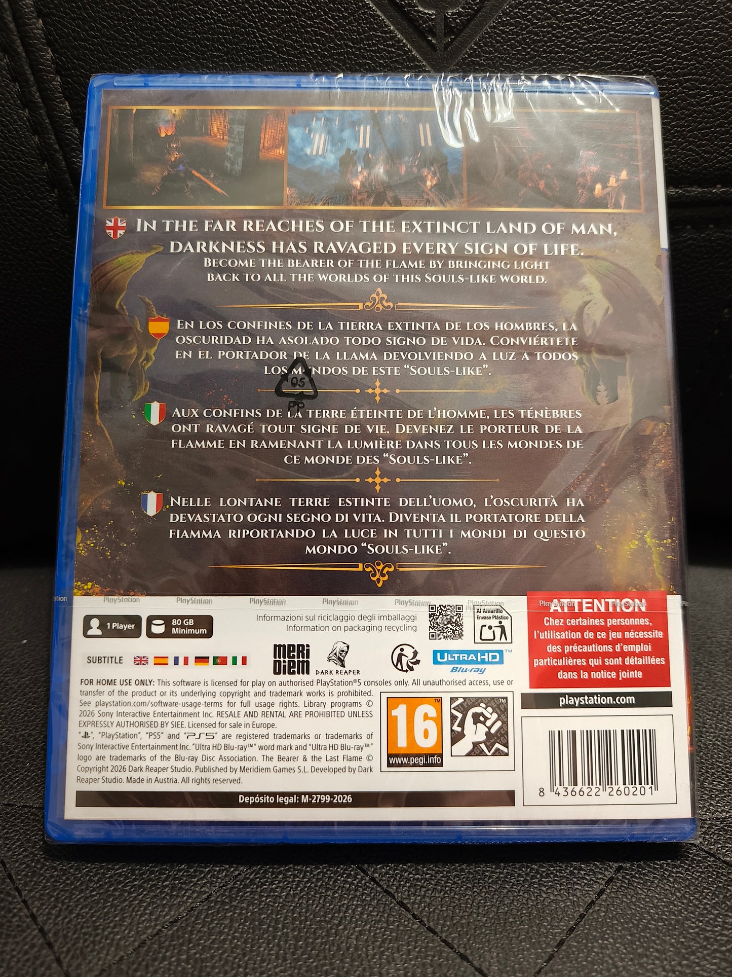 The bearer and the last flame ps5 sealed