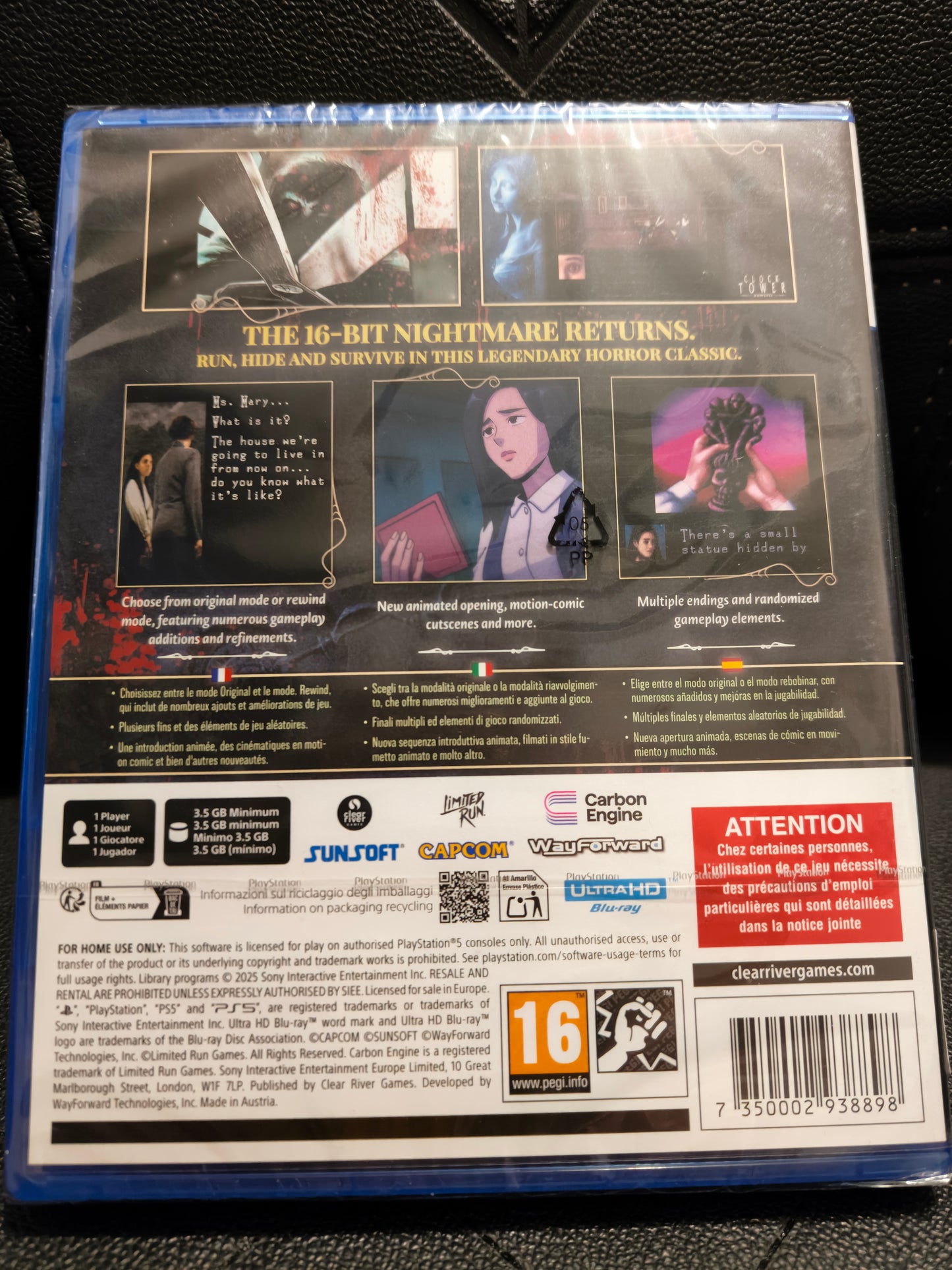 Clock tower rewind ps5 sealed