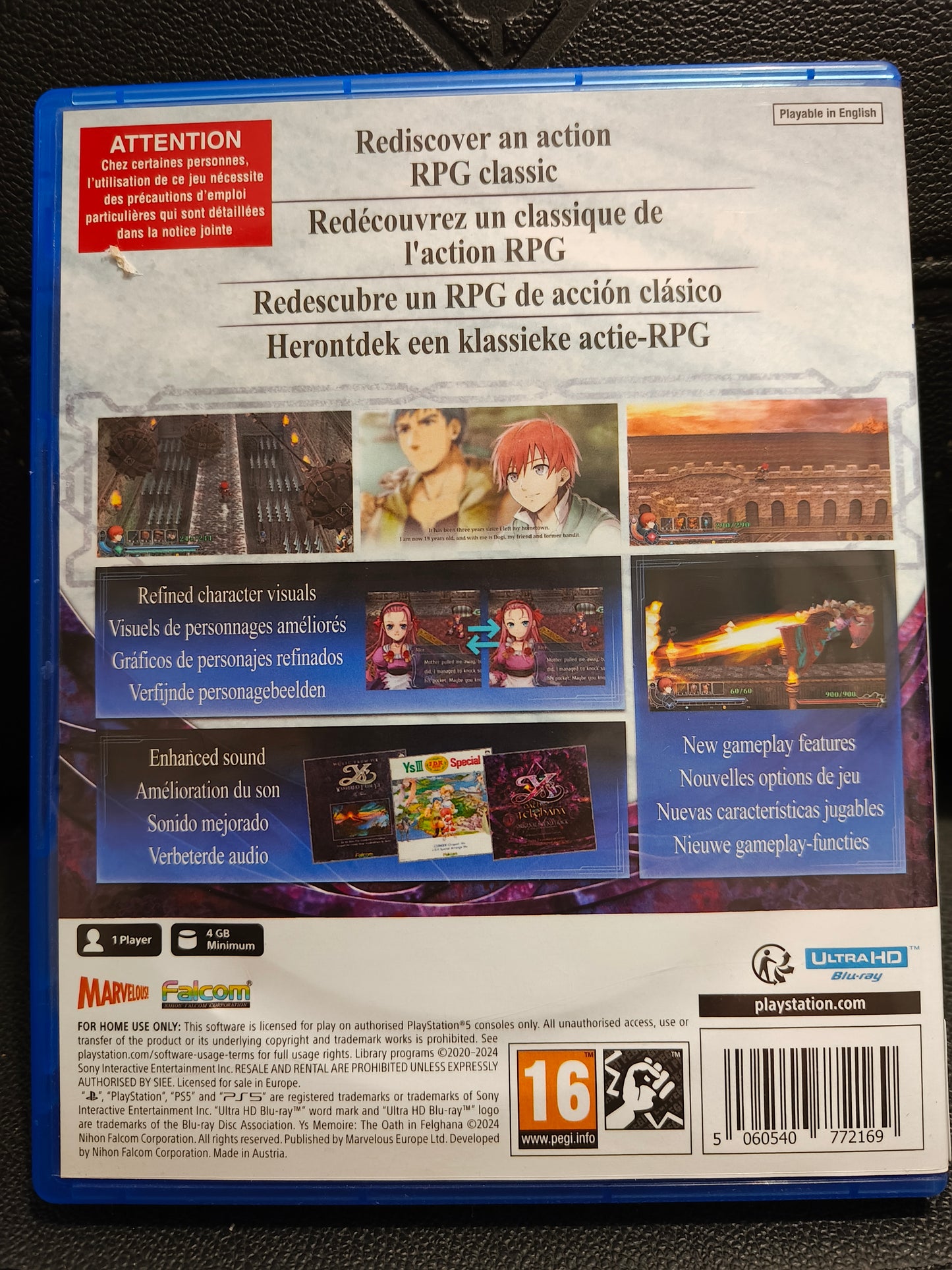 Ys memoire the oath in felghana ps5