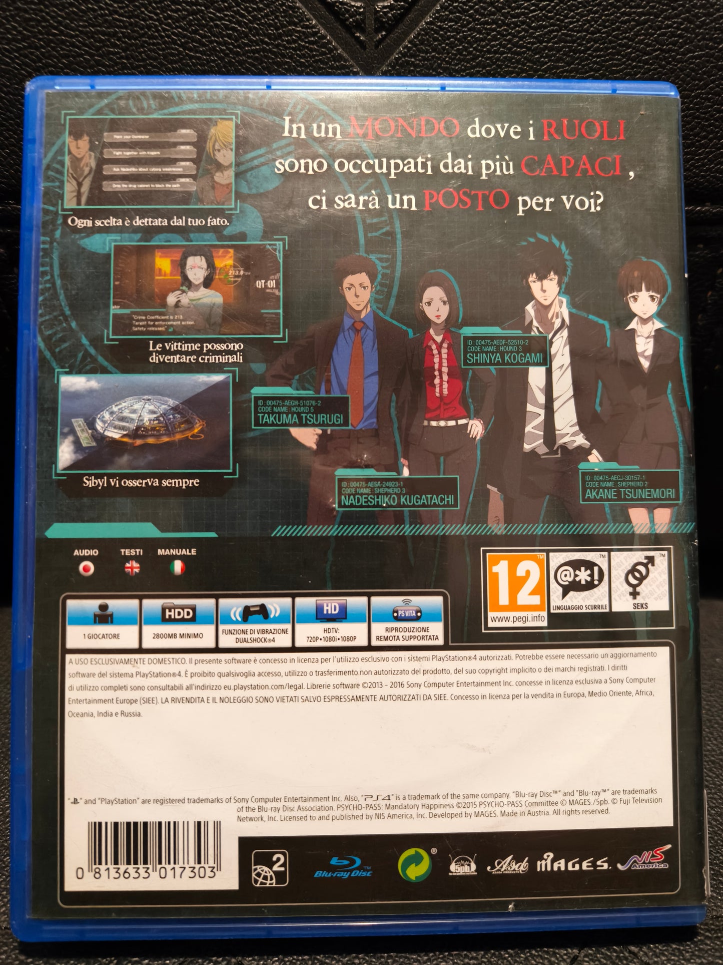 Psycho-pass mandatory happiness ps4