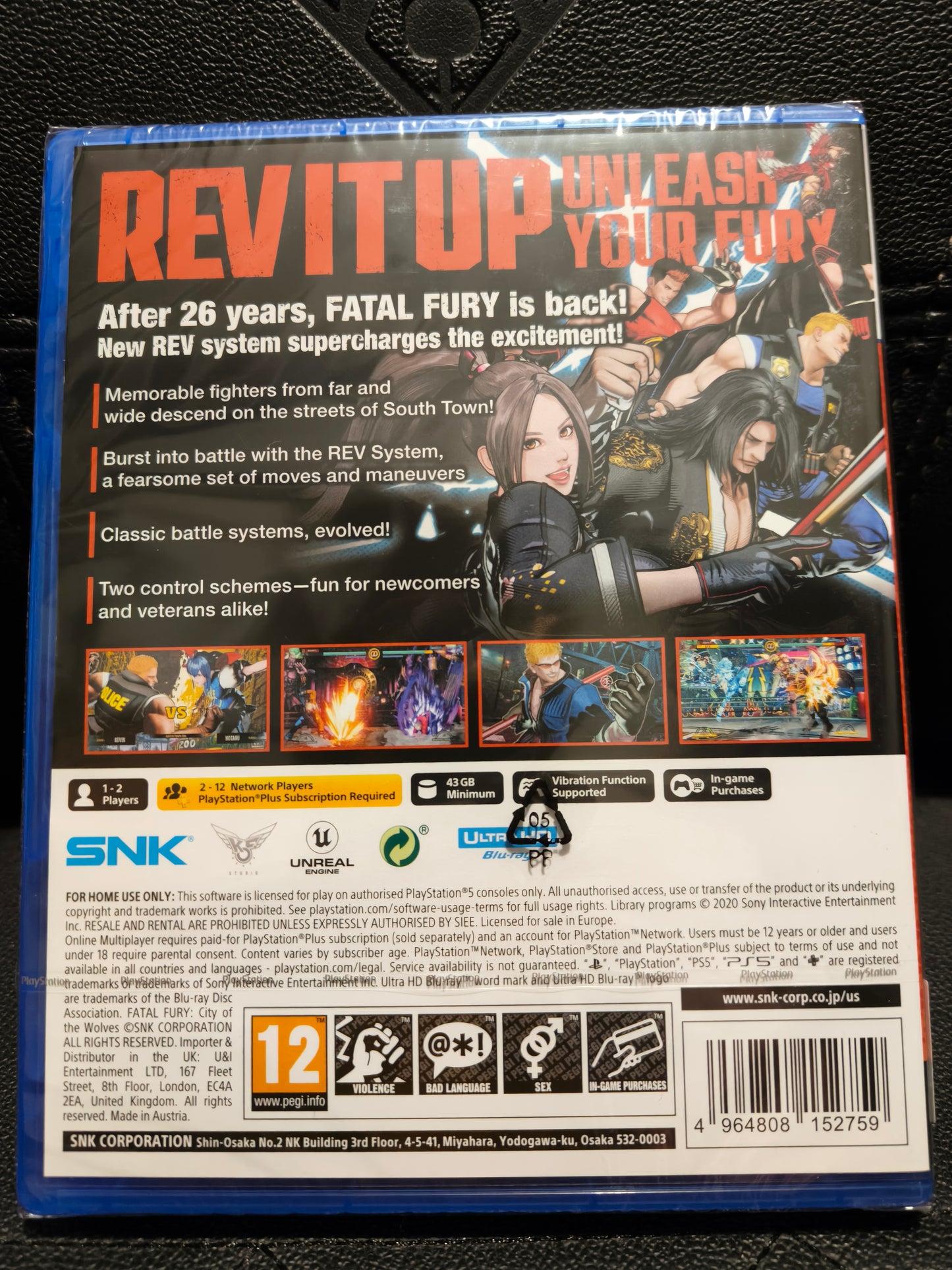 Fatal Fury city of the wolves special edition ps5 sealed