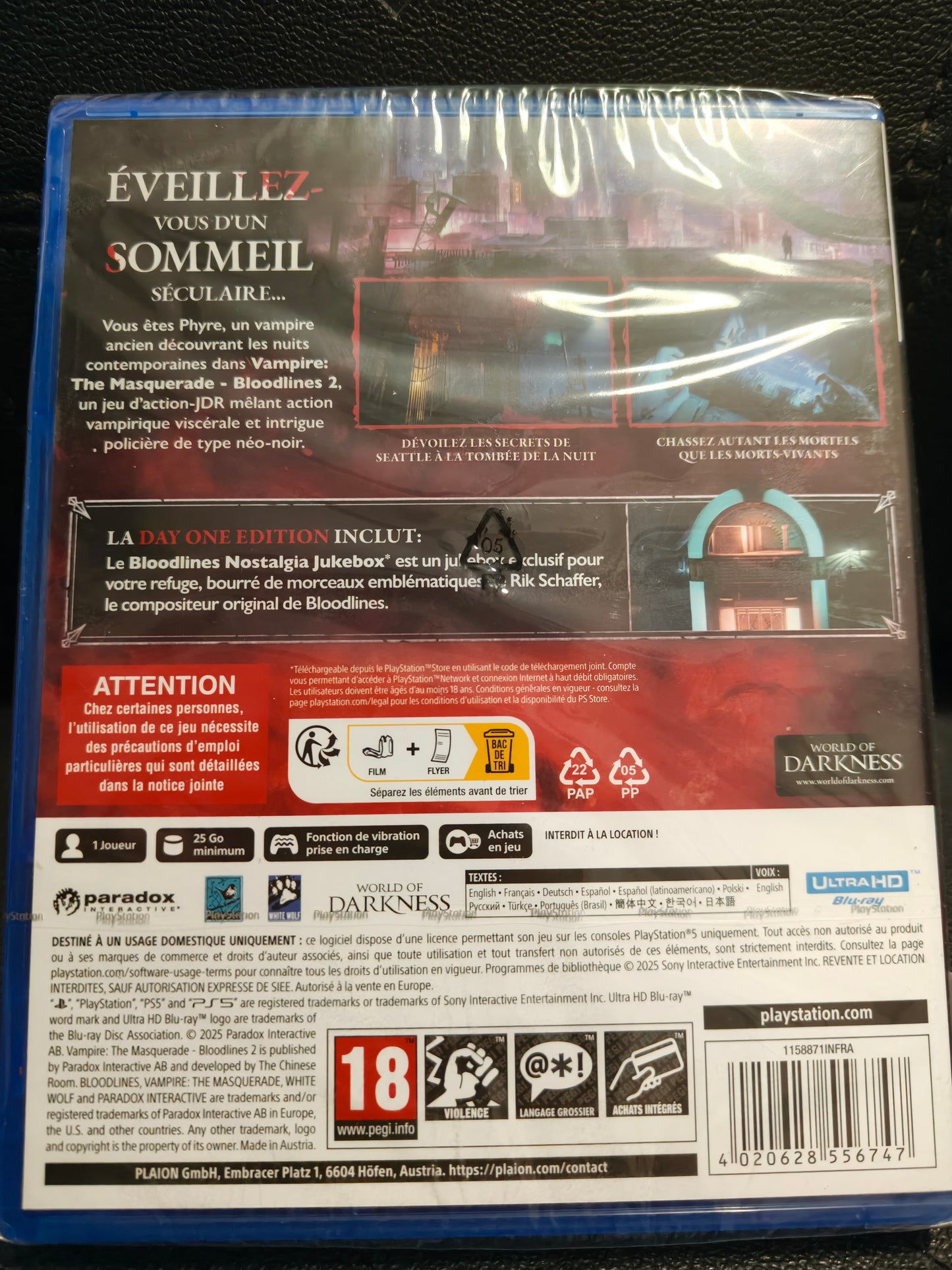 Vampire the masquerade bloodlines 2 ps5 sealed
