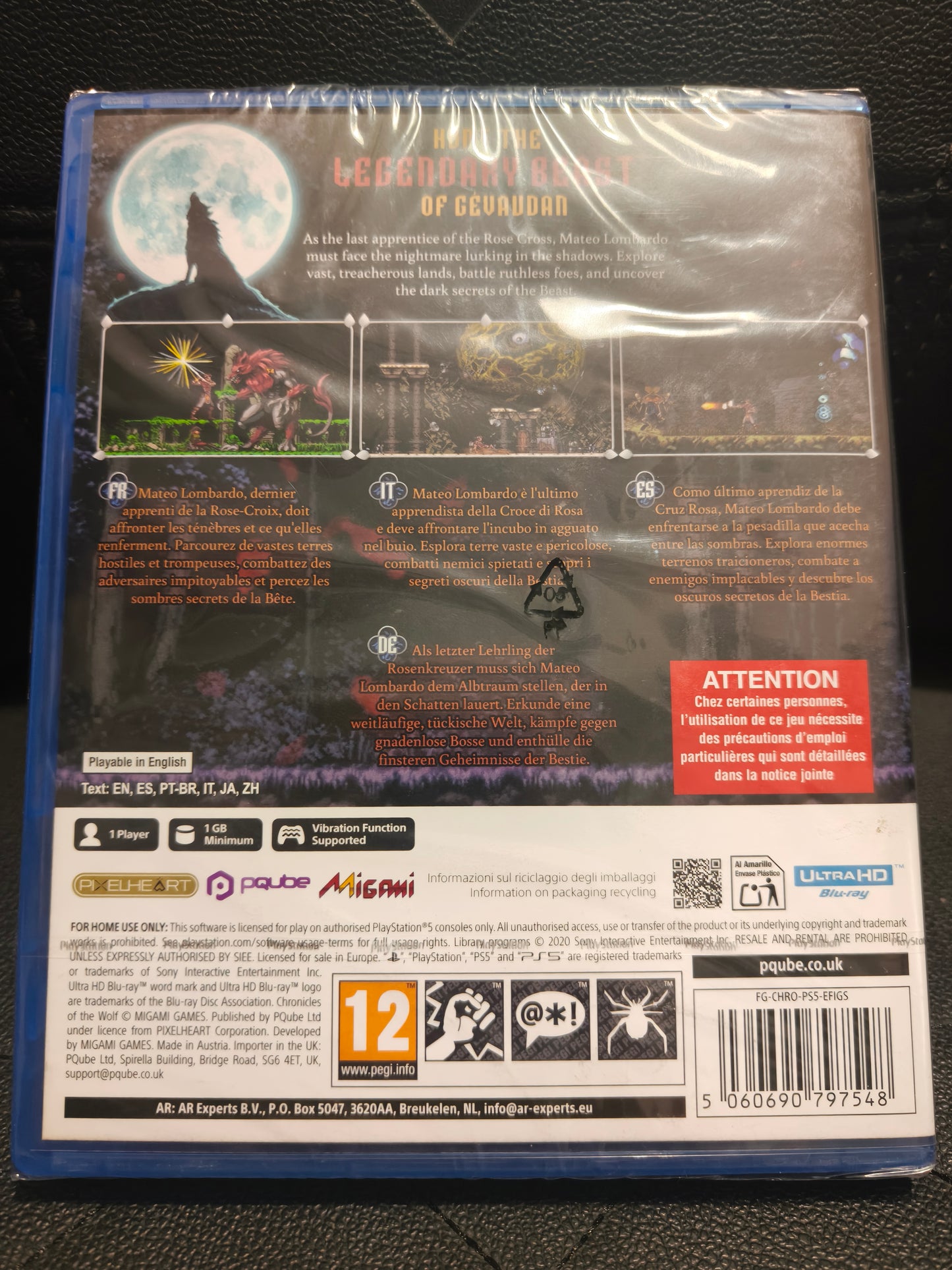 Chronicles of the Wolf ps5 sealed
