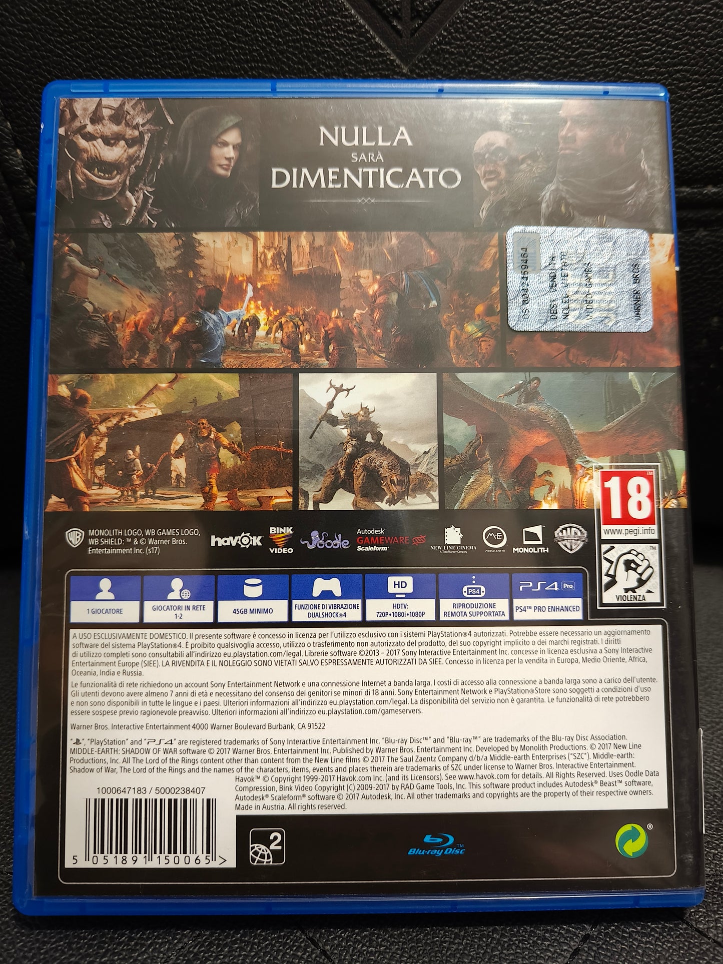 L' ombra della guerra ps4
