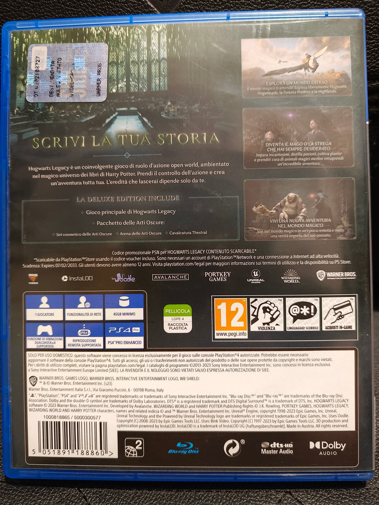 Hogwarts Legacy Deluxe edition ps4