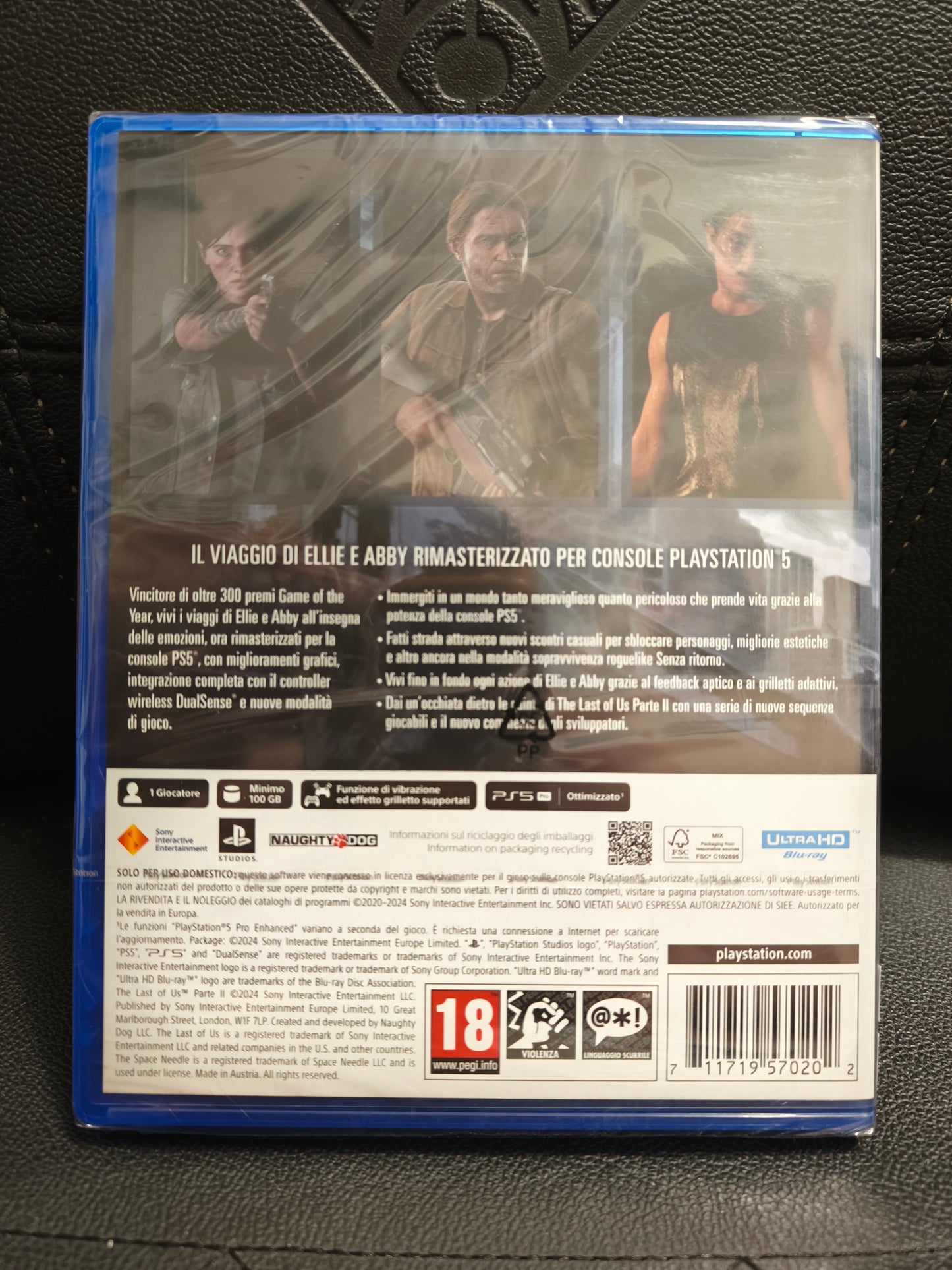 The last of US parte 2 remastered ps5 sealed