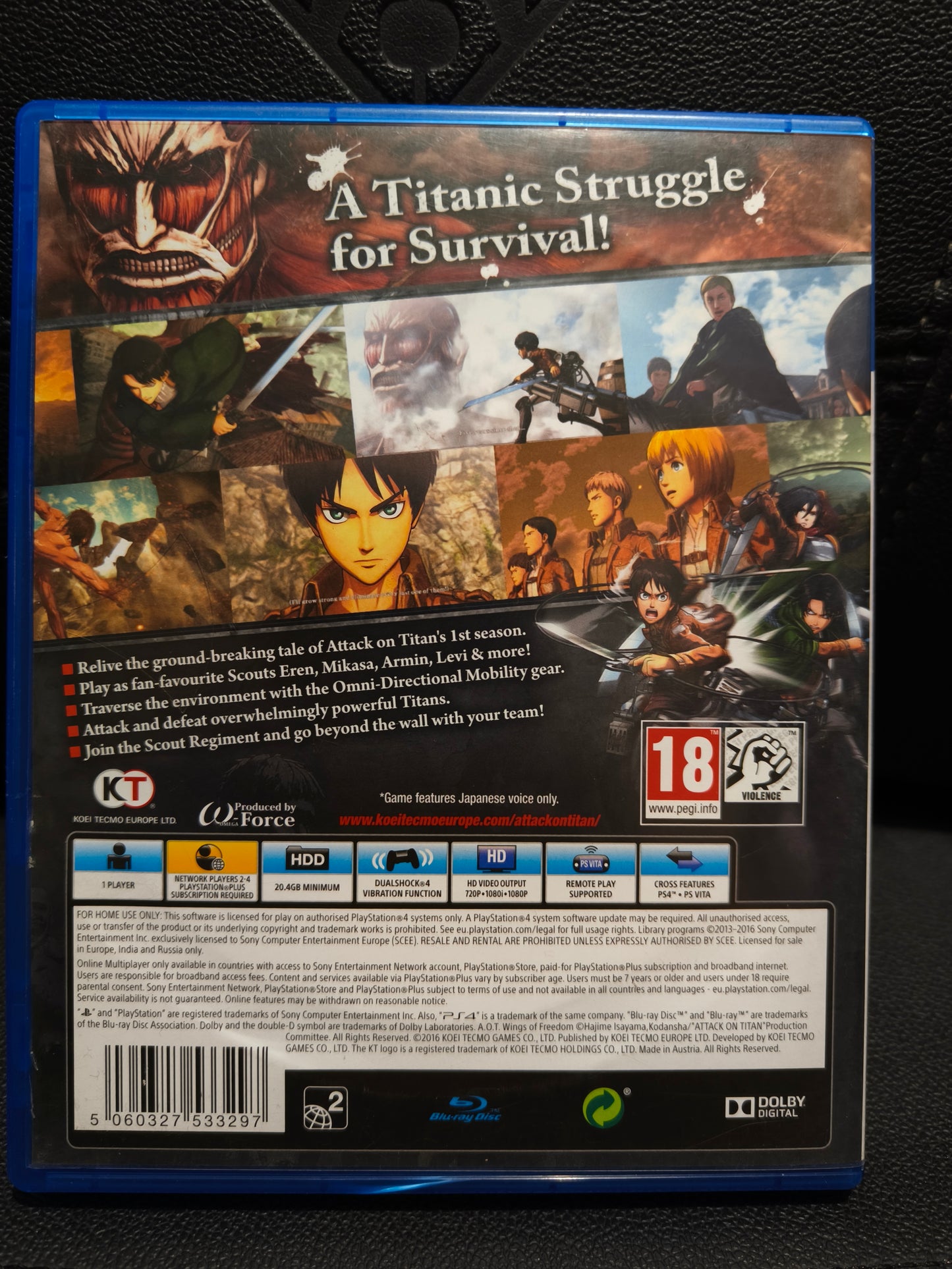 Attack on titan ps4