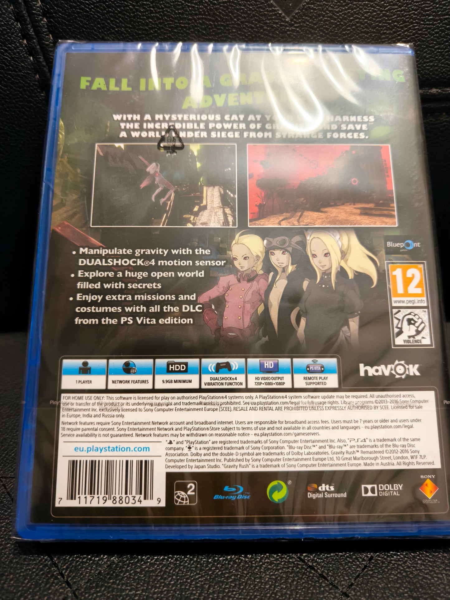 Gravity rush remastered ps4 sealed