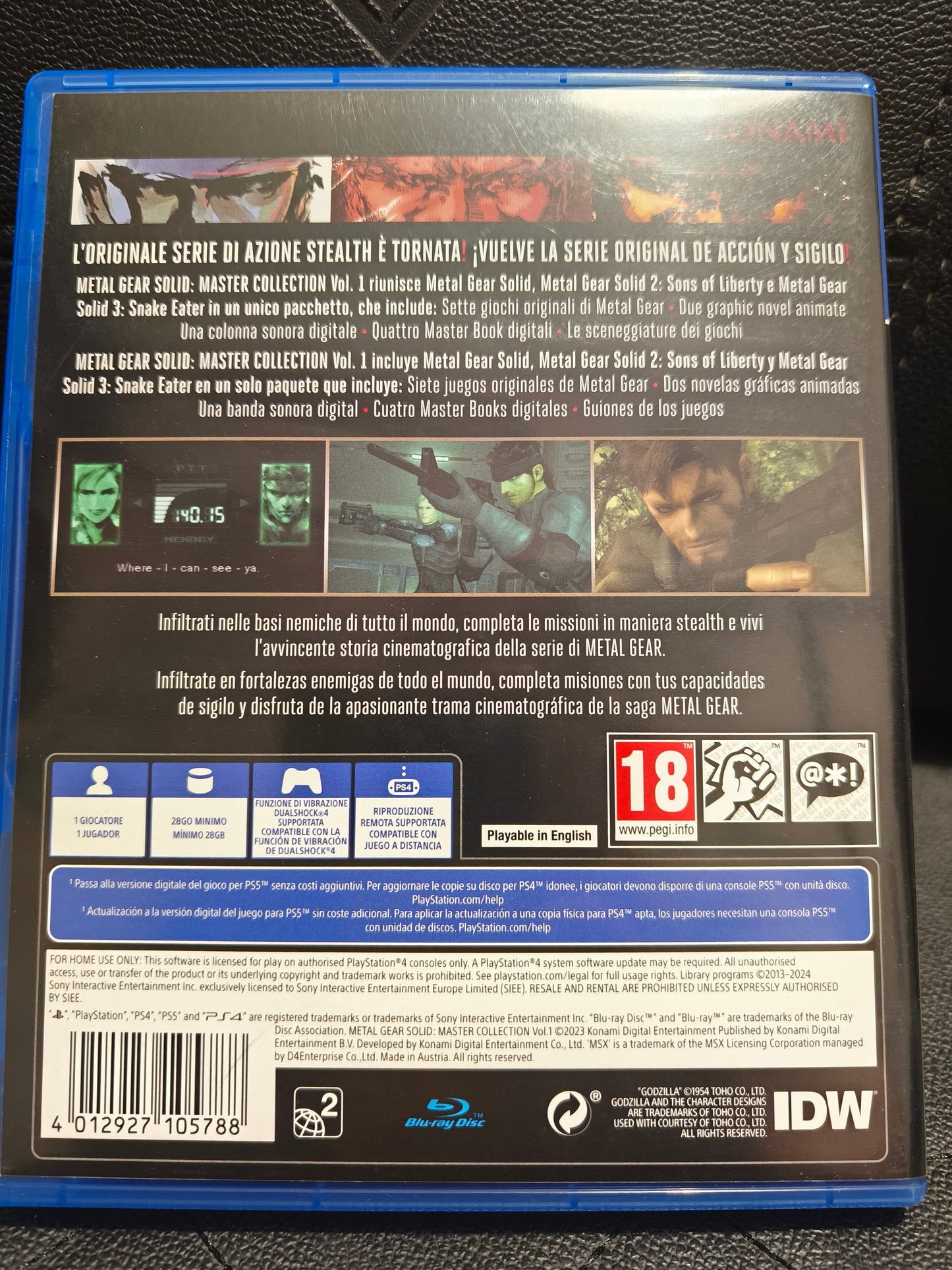 Metal Gear solid master collection ps4