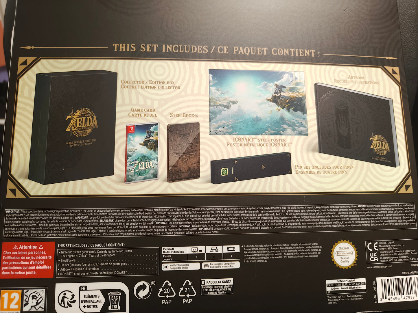 Zelda tears of the Kingdom collector's edition switch