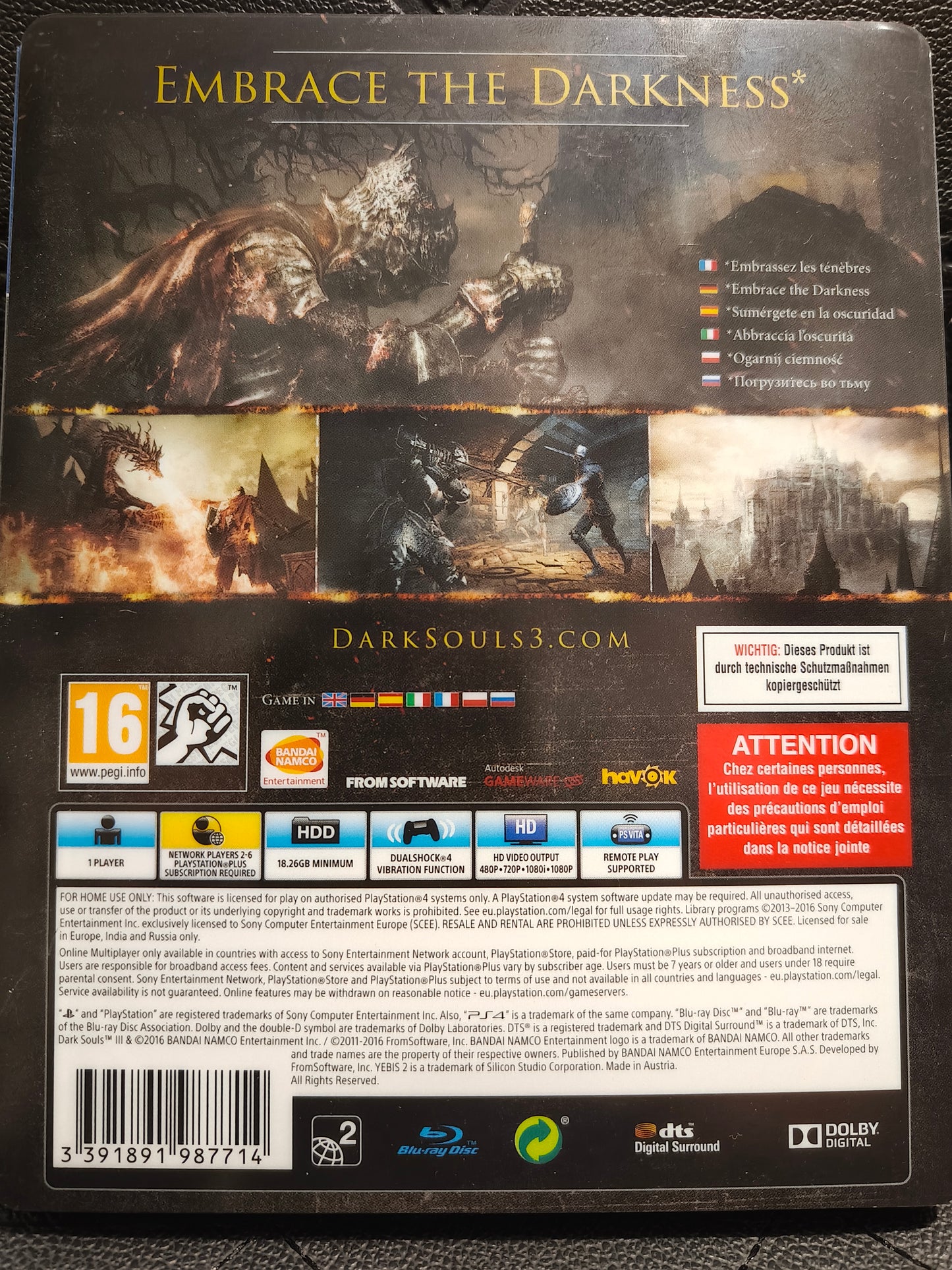 Dark souls 3 apocalypse edition ps4