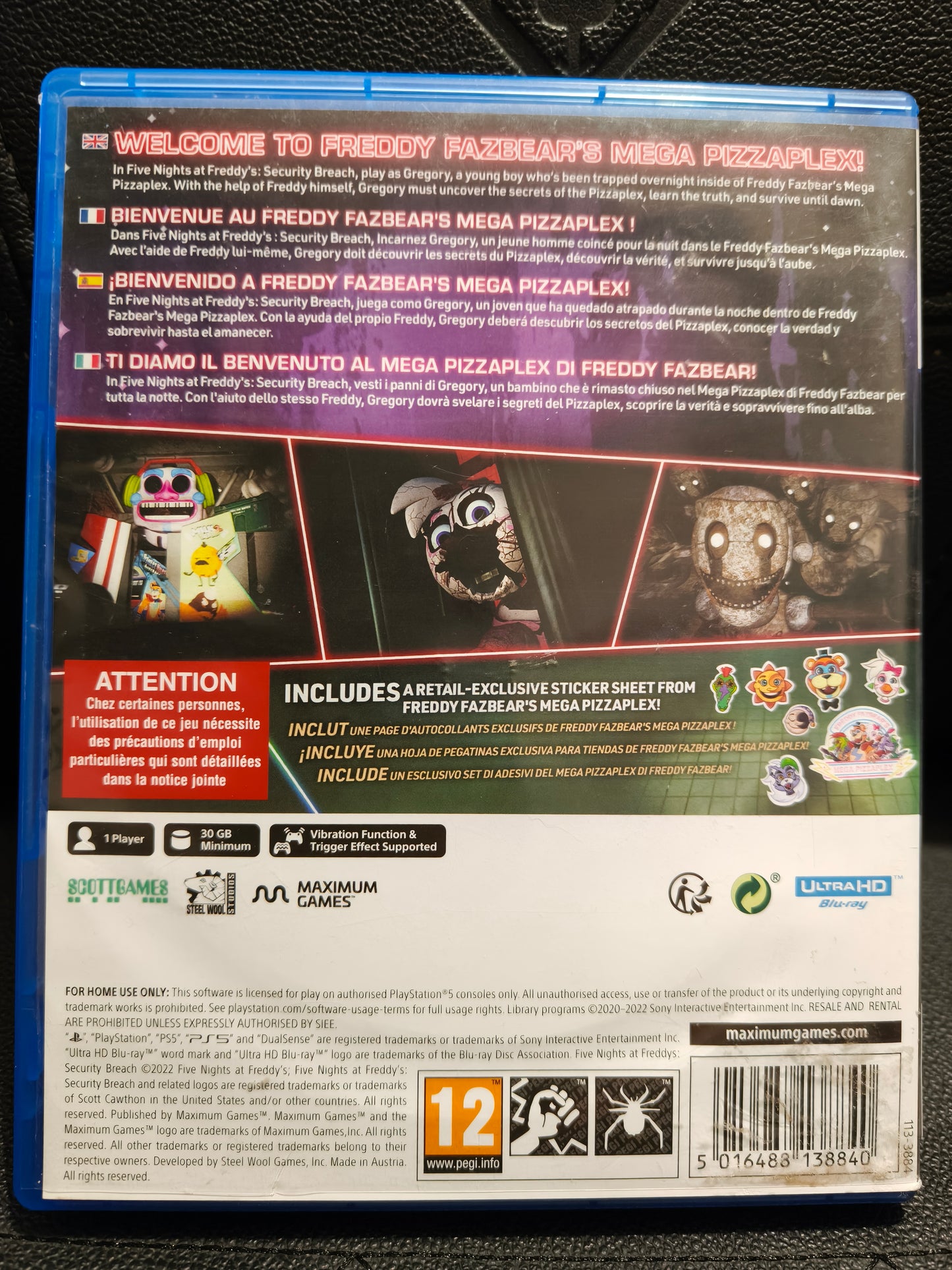 Five nights at freddy's security breach ps5